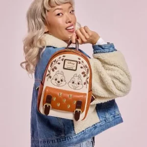 Loungefly Disney Chip And Dale Quilted Mini Backpack