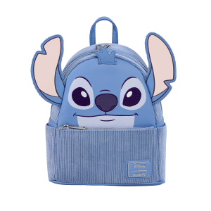 LOUNGEFLY Stitch Minimal Corduroy Mini Backpack – Disney