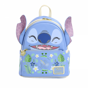 LOUNGEFLY Stitch Spring Floral Figural Mini Backpack – Disney