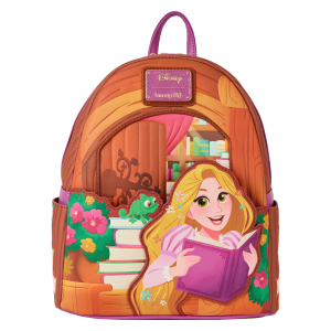 LOUNGEFLY Rapunzel Books Mini Backpack – Disney
