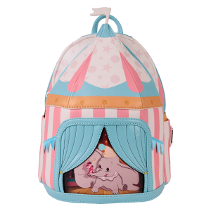 LOUNGEFLY Dumbo Light Up Circus Tent Mini Backpack – Disney