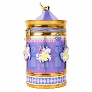 LOUNGEFLY Disney Princess Metallic Carousel Bag