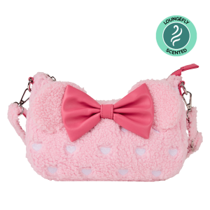 LOUNGEFLY Minnie Mouse Hearts Sherpa Crossbody Bag – Disney