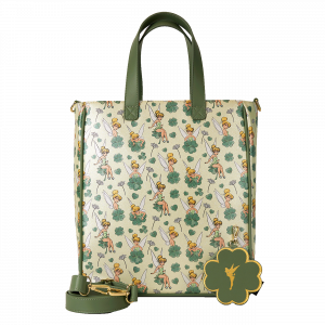 LOUNGEFLY Tinker Bell 4 Leaf Clover Tote With Coin Bag – Disney