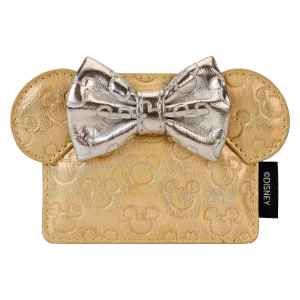 LOUNGEFLY Minnie Mouse Metallic Quilted Card Holder – Disney
