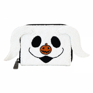 LOUNGEFLY Zero Cosplay Sequins Glow Zip Around Wallet – The Nightmare Before Christmas