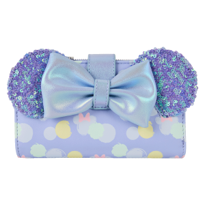 LOUNGEFLY Iridescent Minnie Mouse Wallet – Disney