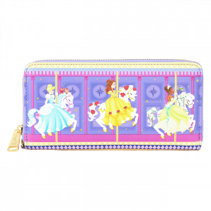 LOUNGEFLY Disney Princess Carousel Wristlet
