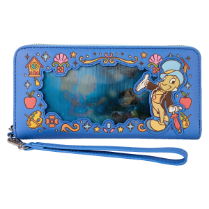LOUNGEFLY Pinocchio Lenticular Zip Around Wristlet Wallet – Disney