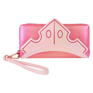 LOUNGEFLY Sleeping Beauty Shiny Series Cosplay Zip Around Wristlet Wallet – Disney